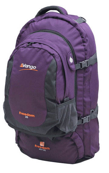 Vango backpack with outlet wheels