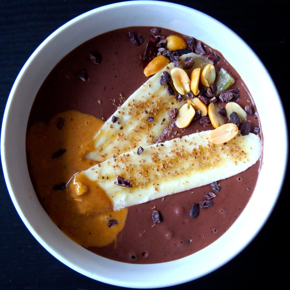 peanut butter smoothie bowl