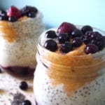 Peanut Butter Berry Chia Pudding