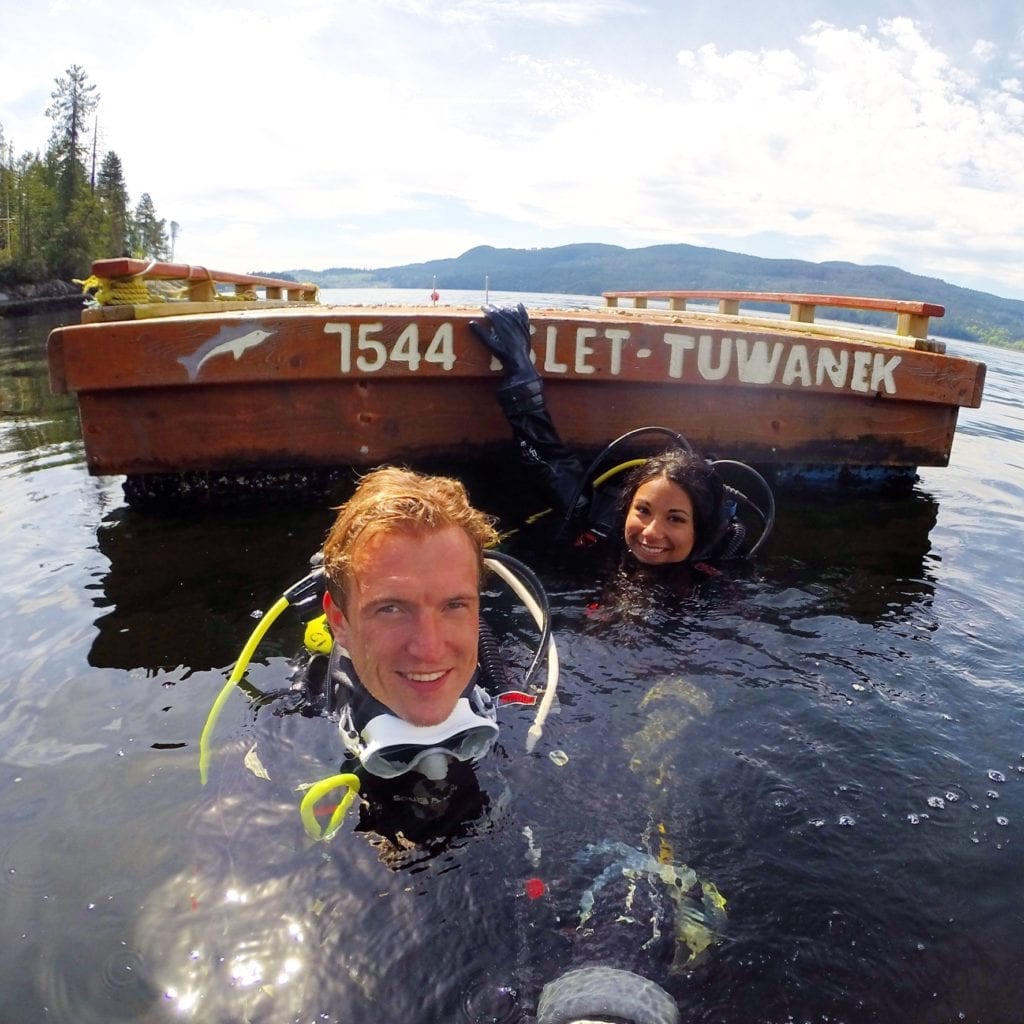 scuba diving in tuwanek