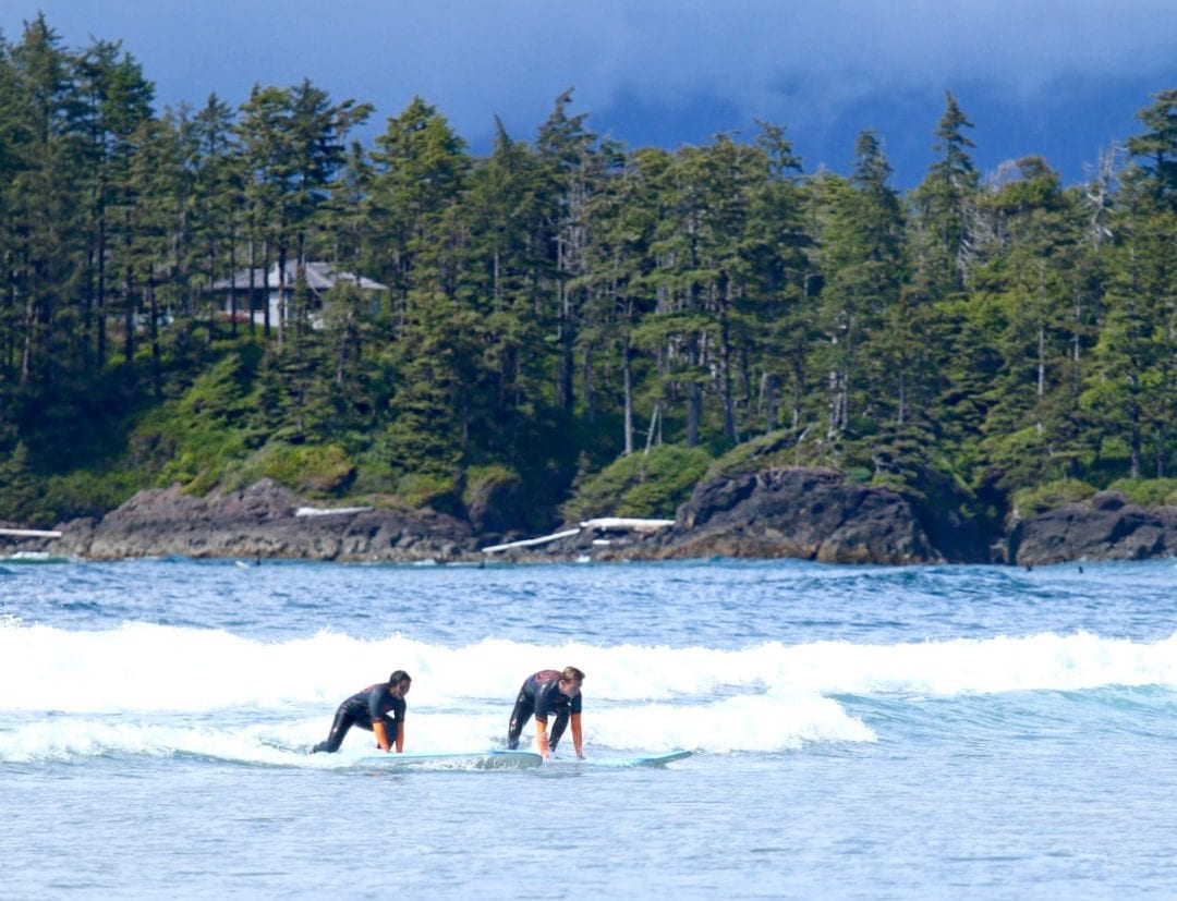 Surfing in Tofino