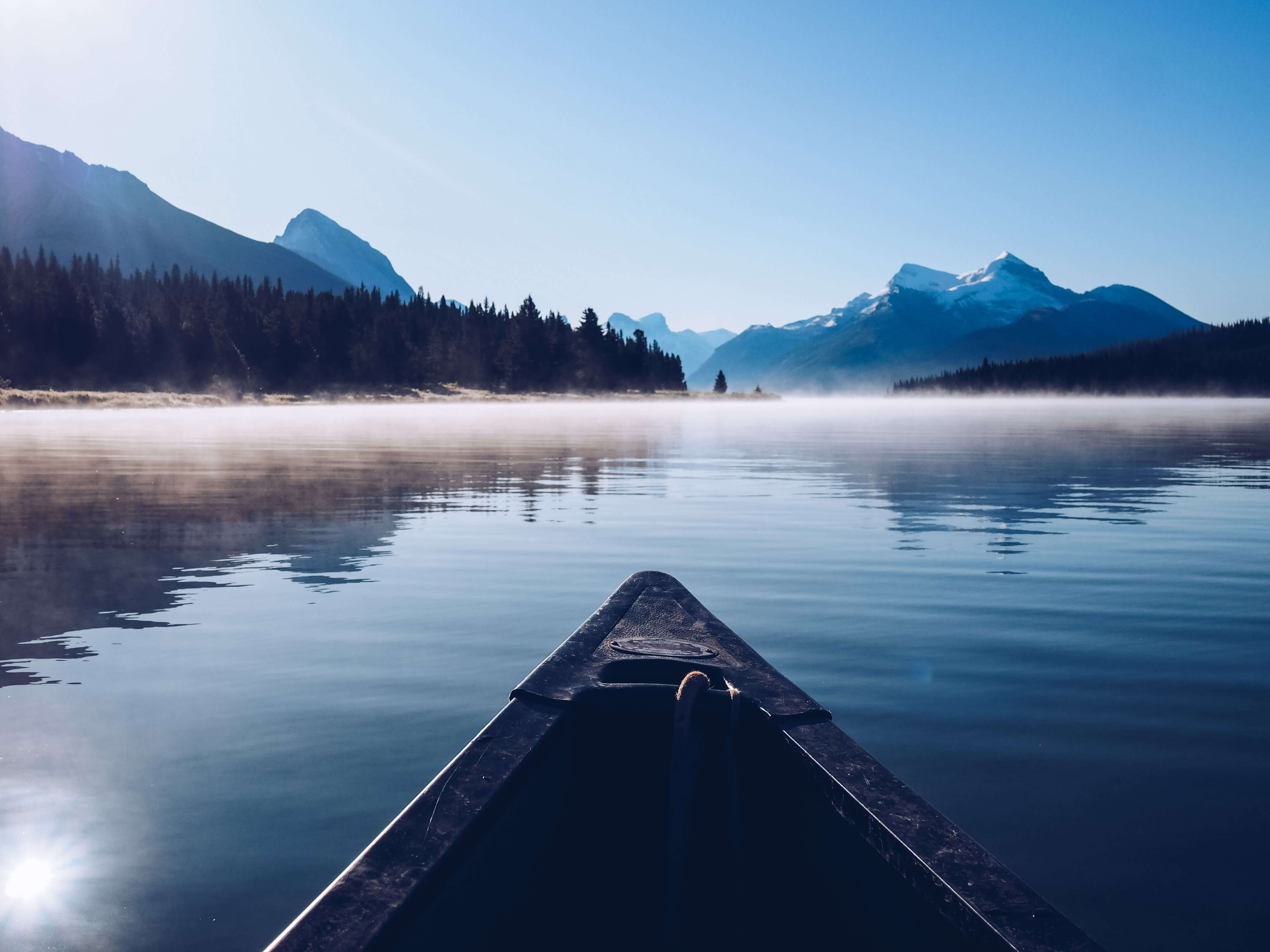 Maligne Lake Canoe