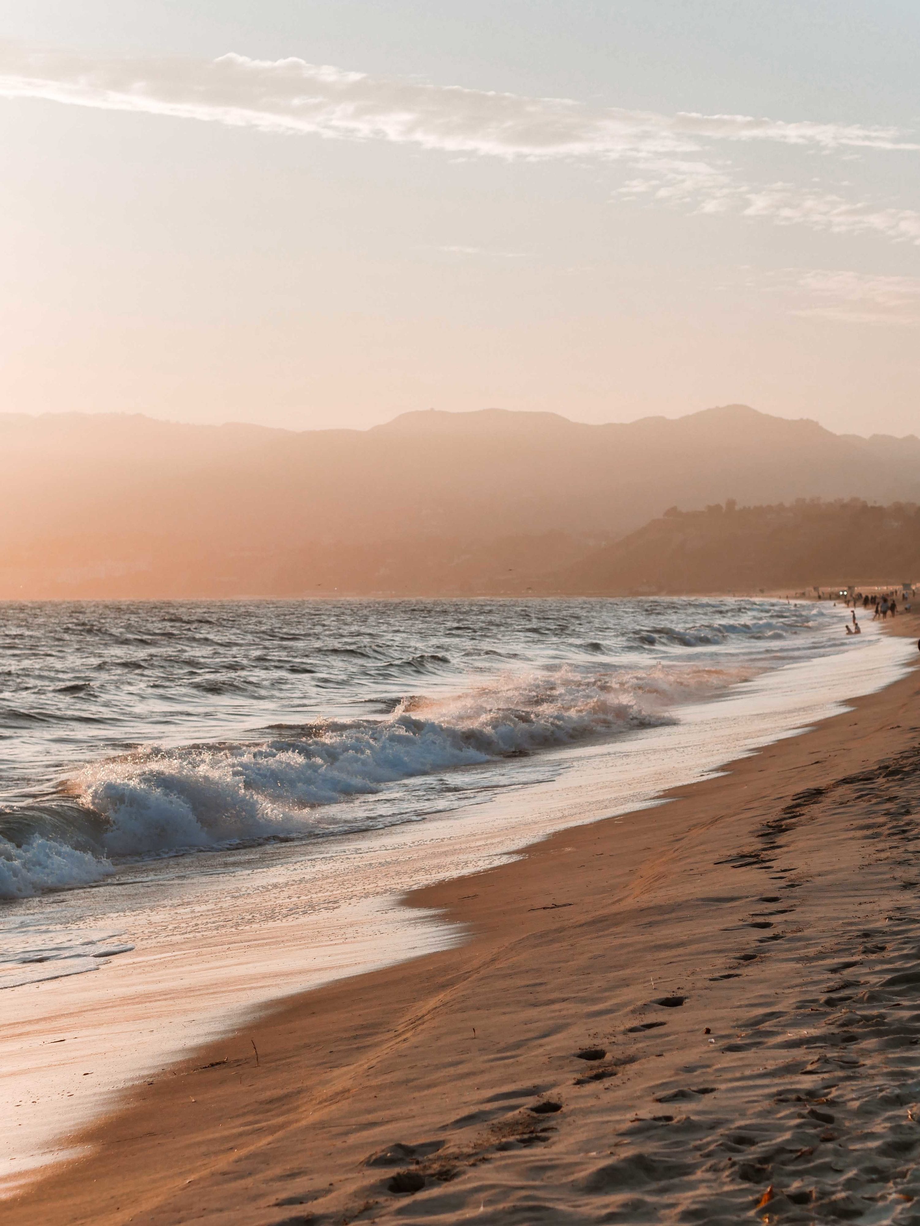 Beach sunset in LA