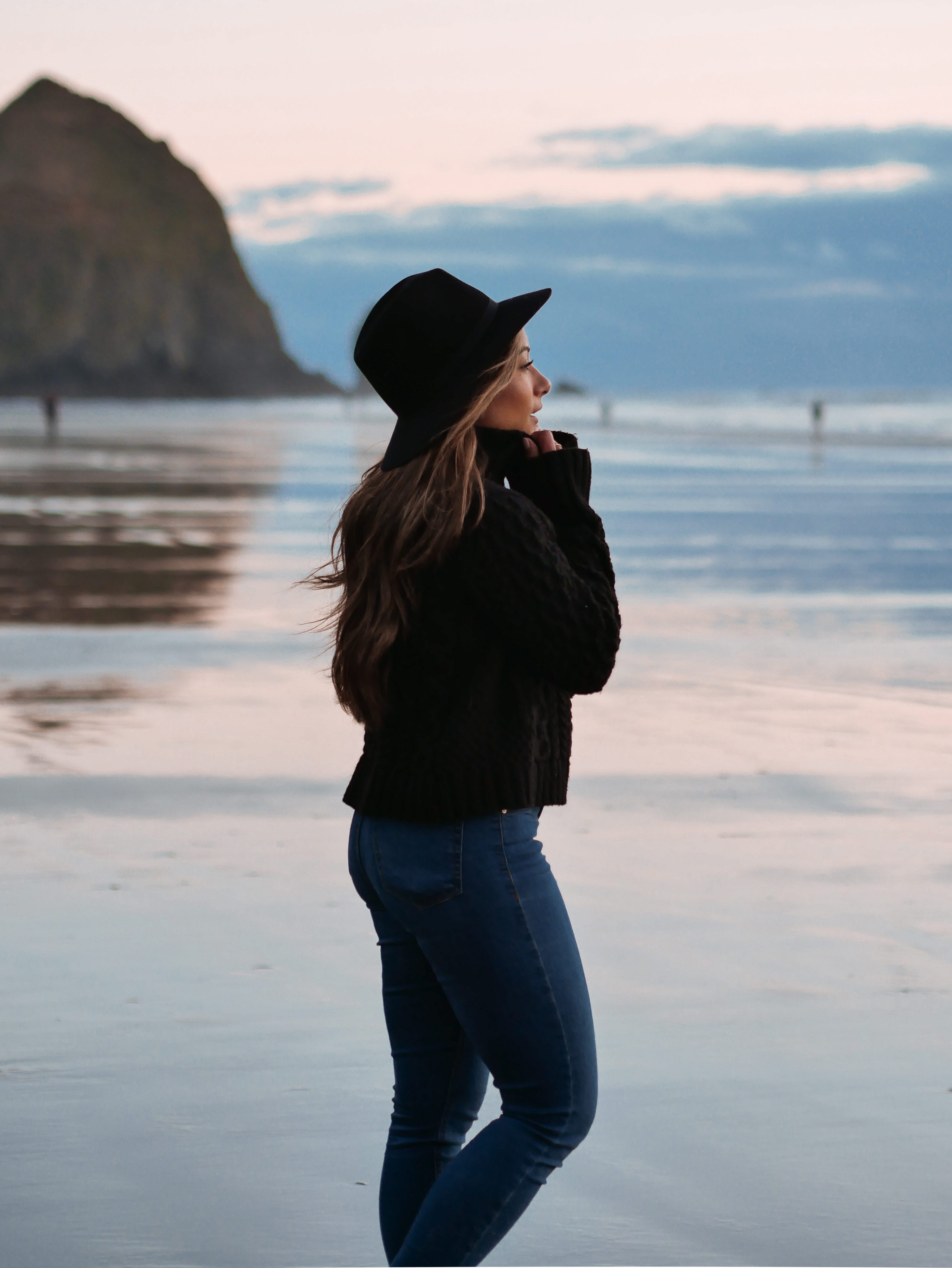 Canon beach at sunset