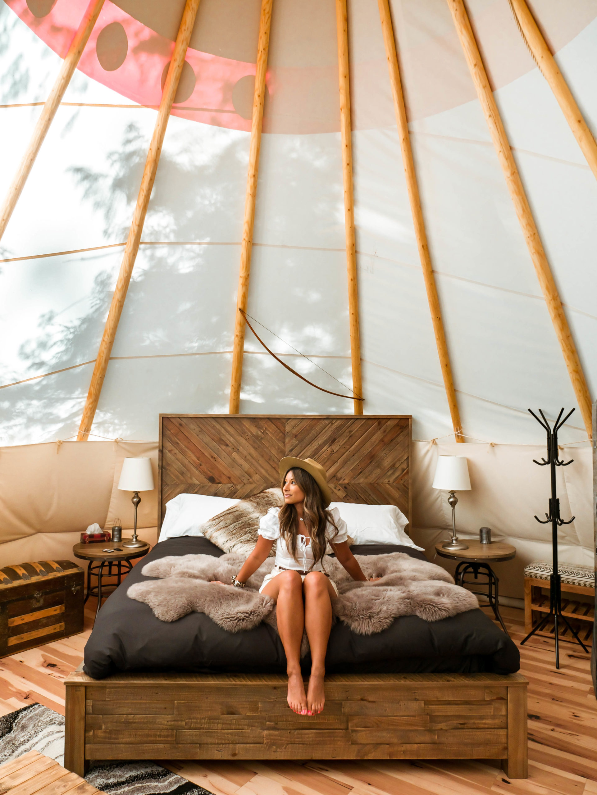 staying in a teepee british columbia