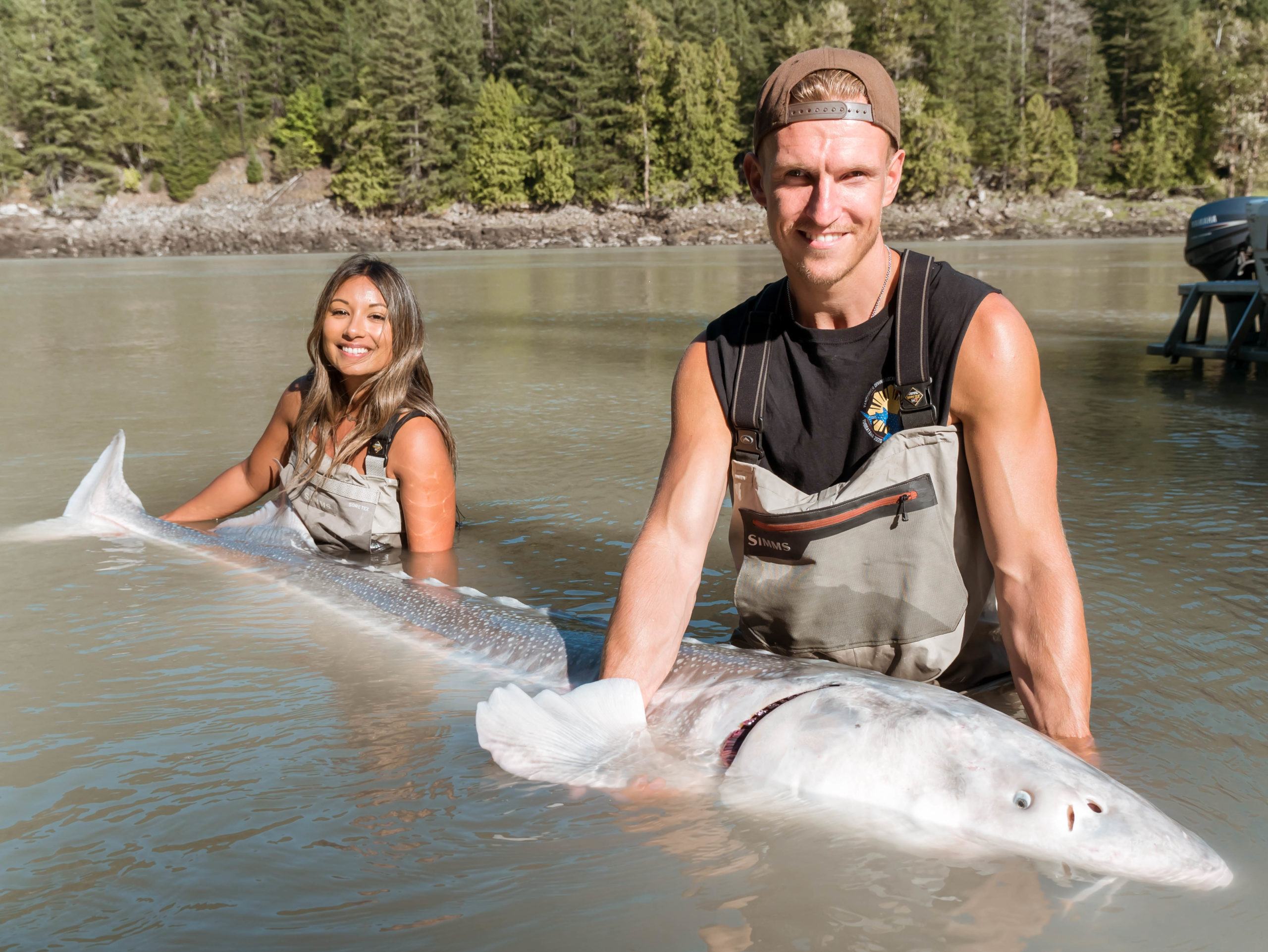 Sturgeon fishing in British Columbia